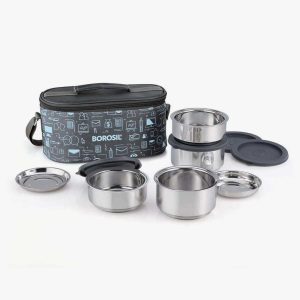 BOROSIL Carry Fresh Ss Insulated Lunch Box