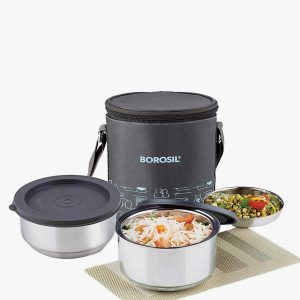BOROSIL Carry Fresh Ss Insulated Lunch Box