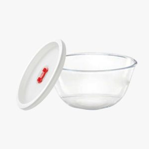 BOROSIL Mixing Bowl With Plastic Lid - 300 Ml