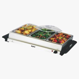 SKYLINE Buffet Server 3 Big Steel Pot (3*2.5 Ltr)