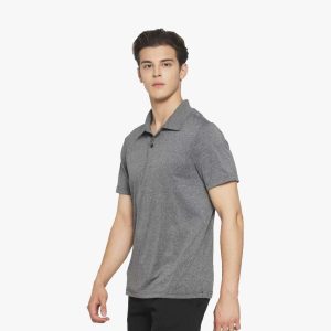 ADIDAS Collared T-Shirt Dry Fit Black Training 100% Polyster Ess Polo