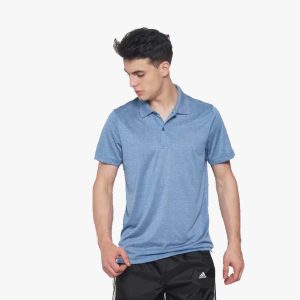 ADIDAS Collared T-Shirt Dry Fit Blubea 100% Polyster Ess Polo
