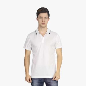 ADIDAS Collared T-Shirt Dry Fit Whiteblack 100% Polyster