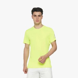ADIDAS Round Neck T-Shirt Dry Fit Neon Syello 100% Polyster