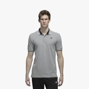 ADIDAS T-Shirt, Grey, Collared, Pc 60:40